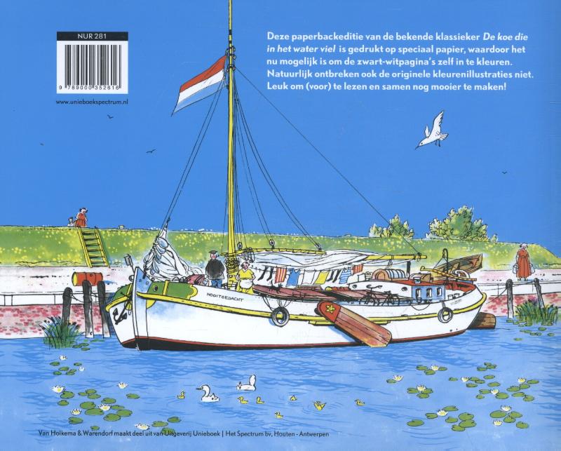 De koe die in het water viel - Kleurboek achterkant