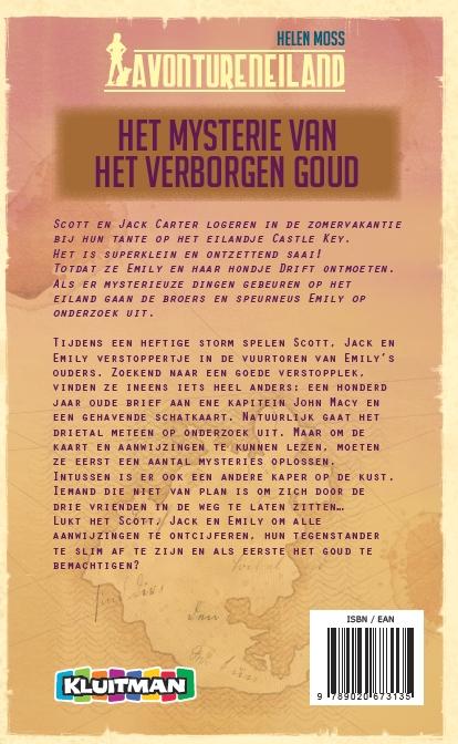 Het mysterie van het verborgen goud / Avontureneiland achterkant