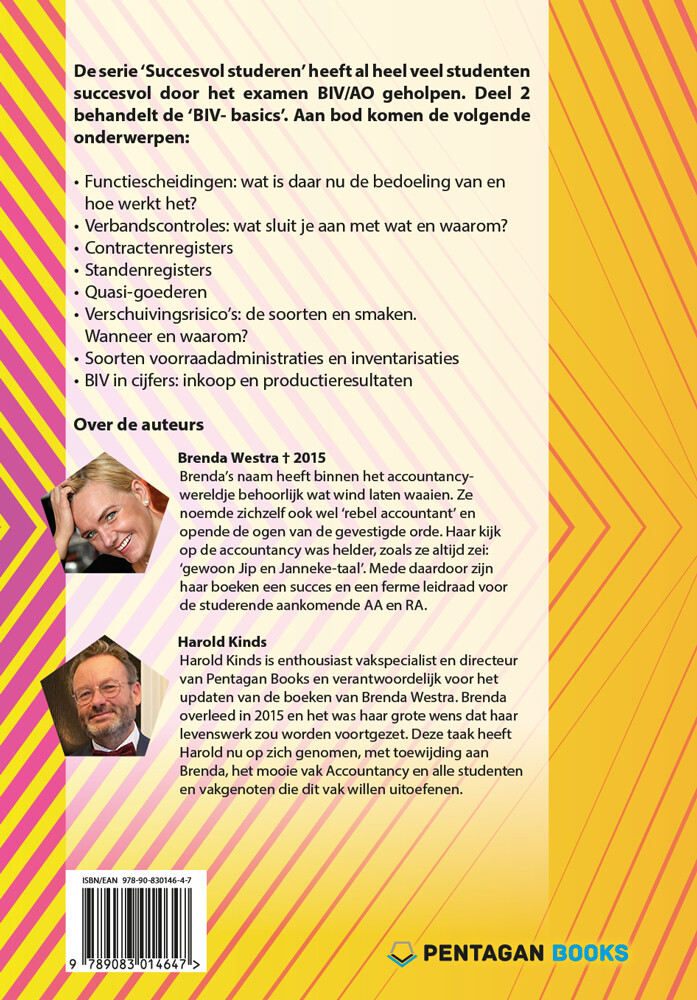 Succesvol studeren voor BIV/AO - deel 2 / Succesvol Studeren voor BIV/AO / 2 achterkant