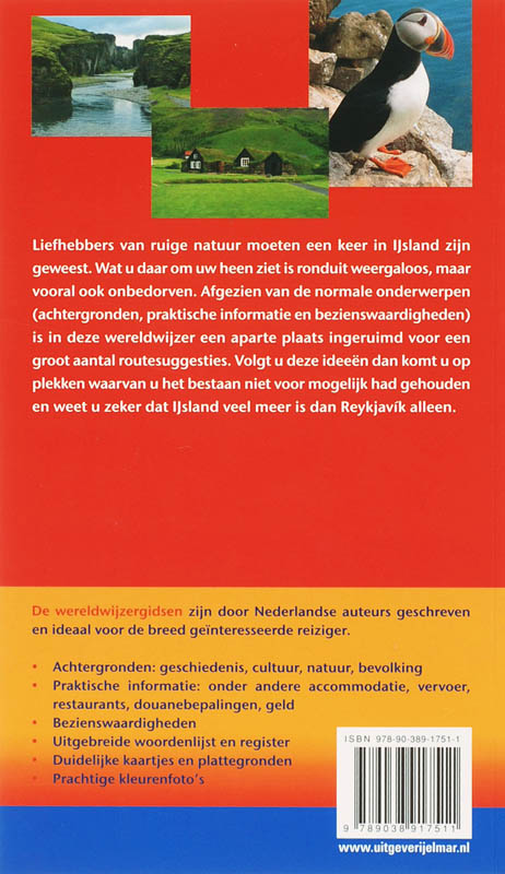 IJsland / Wereldwijzer achterkant