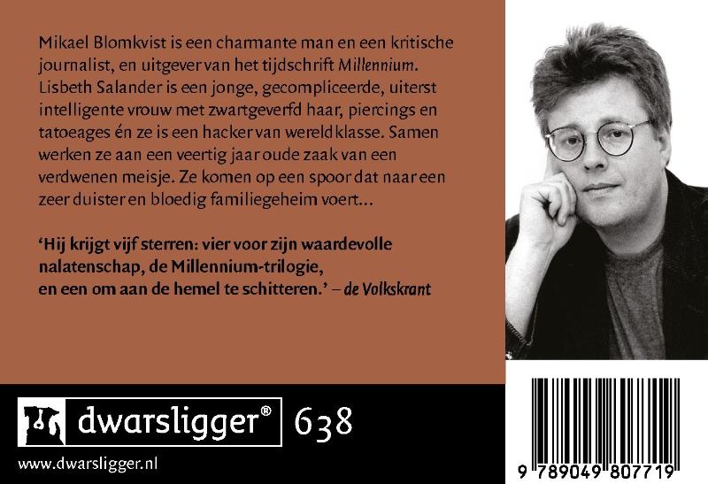 Mannen die vrouwen haten / Dwarsligger / 638 Mannen die vrouwen haten / Dwarsligger / 638 achterkant