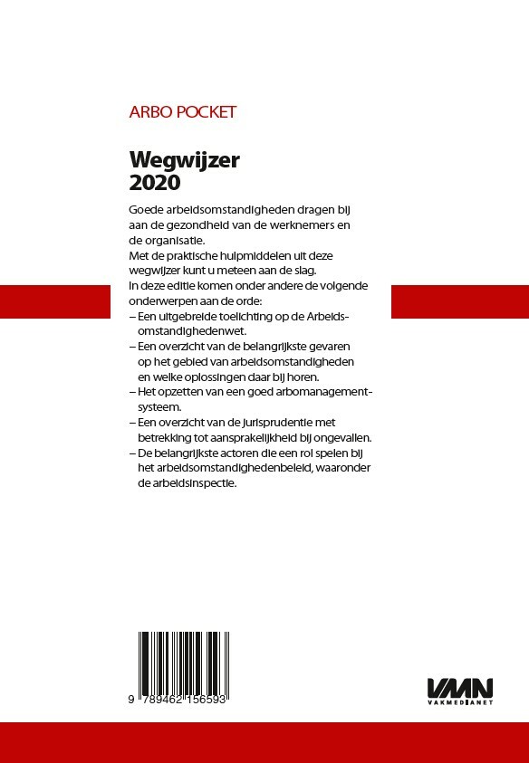 Arbo Pocket Wegwijzer / 2020 / Arbopocket achterkant