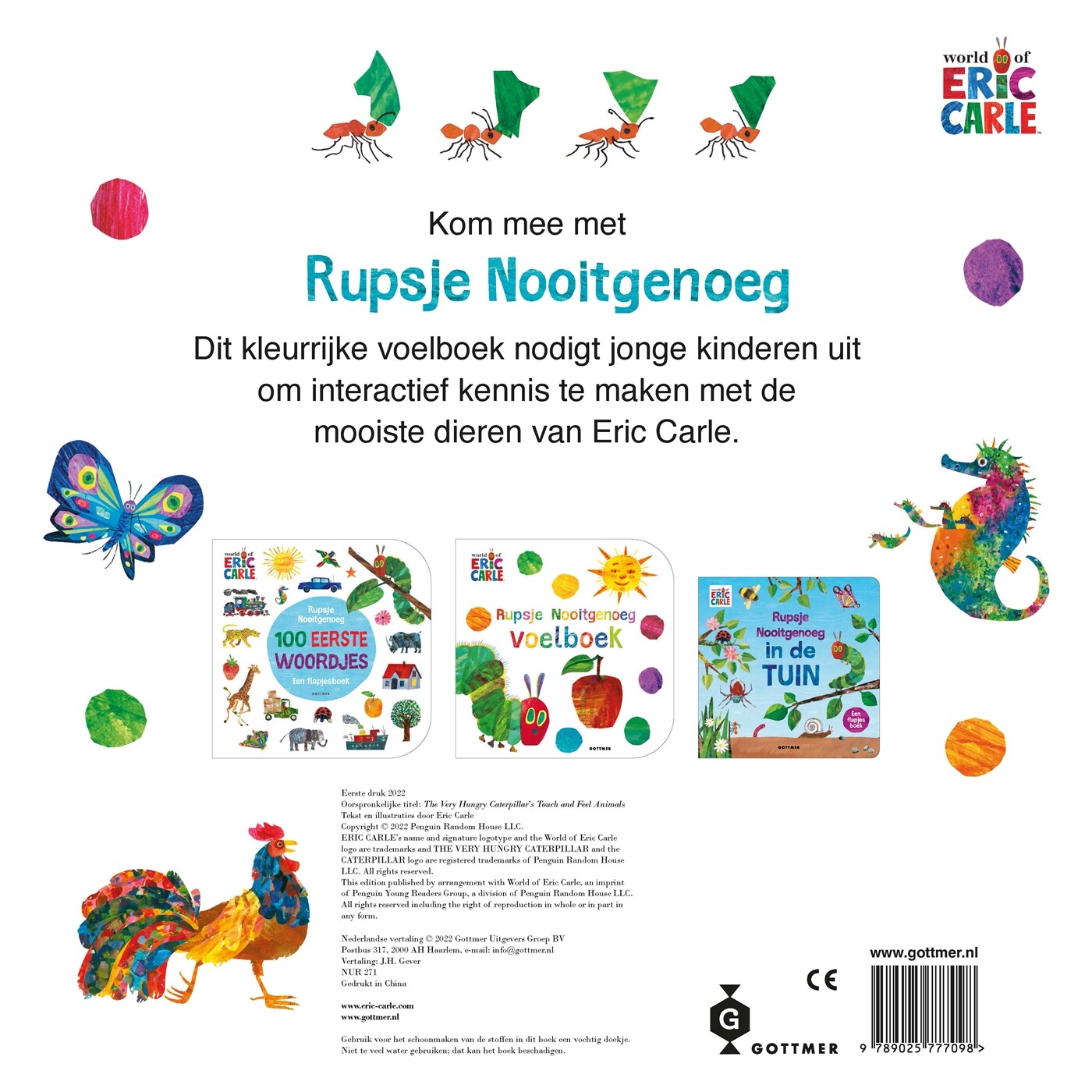 Rupsje Nooitgenoeg / De wereld van Eric Carle achterkant