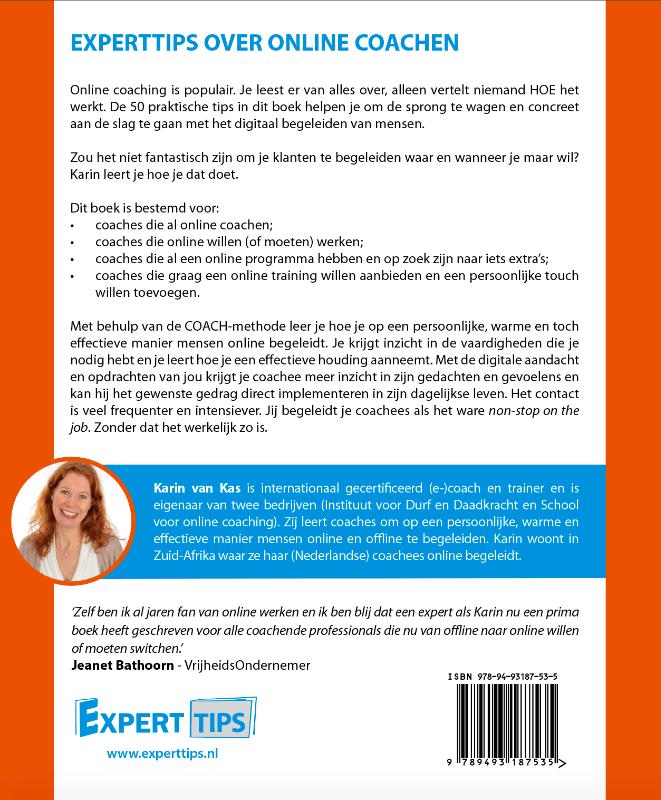 Experttips over online coachen / Experttips boekenserie achterkant
