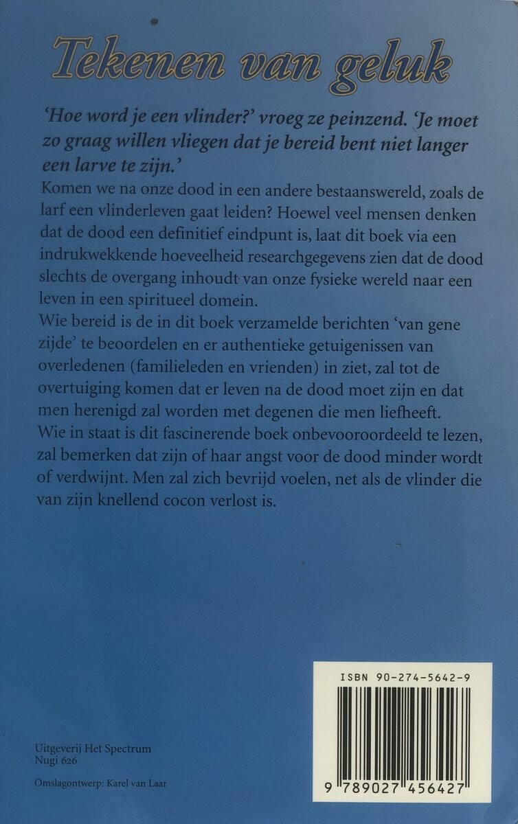 TEKENEN VAN GELUK achterkant