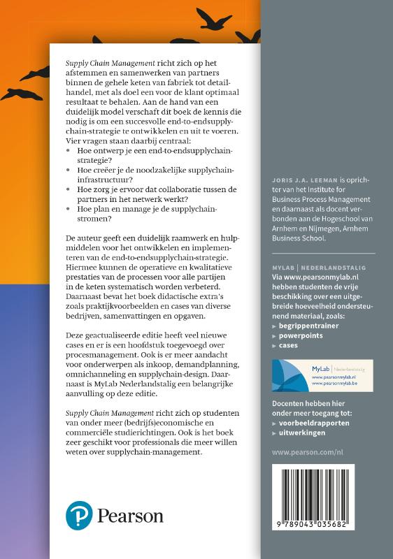 Supply Chain Management, 2e editie met MyLab NL toegangscode achterkant
