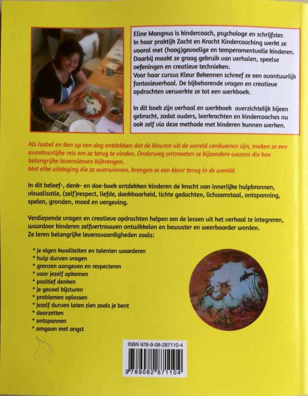 Kleur bekennen - Zelfhulpboek voor kinderen tussen de 7-10 achterkant