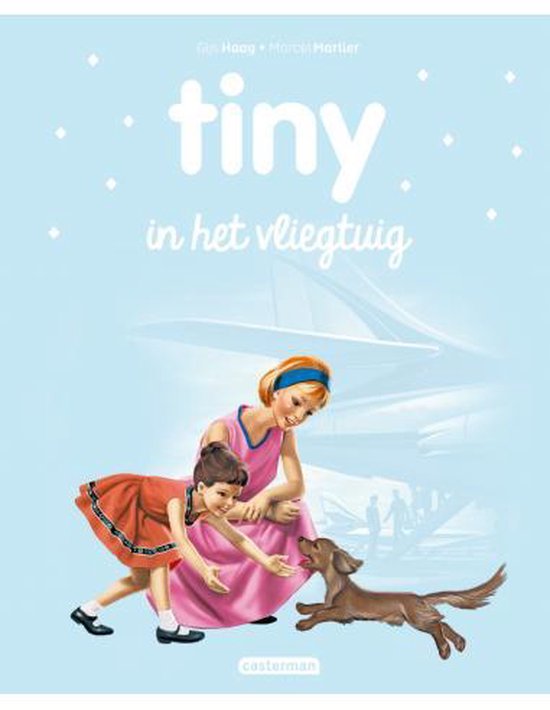 Tiny in het vliegtuig