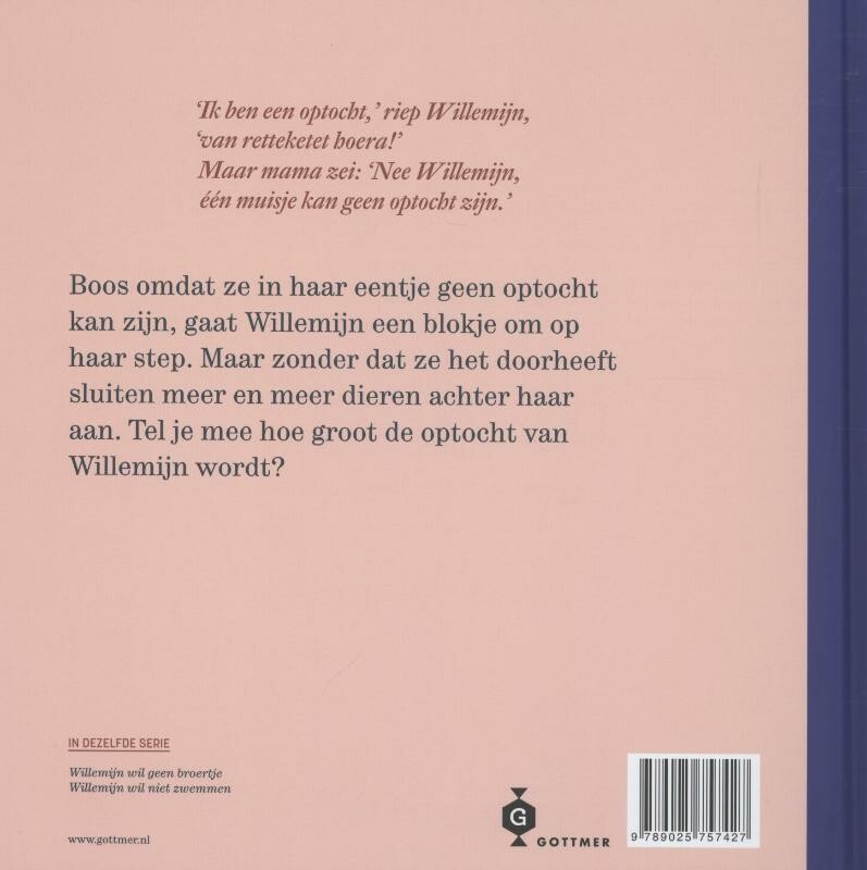 Willemijn wil een optocht zijn / Willemijn achterkant