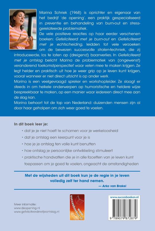 Gefeliciteerd met je ontslag achterkant