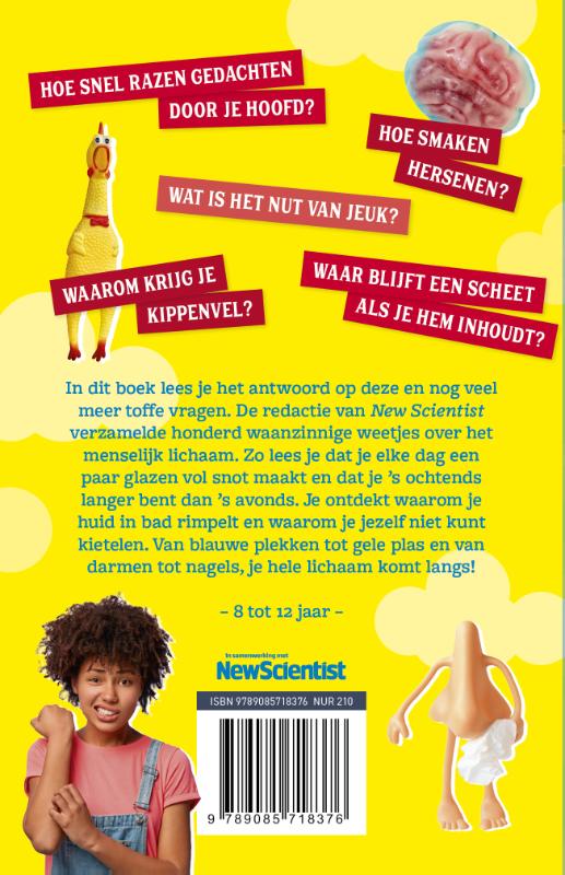 Waar blijft een scheet als je hem inhoudt? / 100 waanzinnige weetjes / 2 achterkant