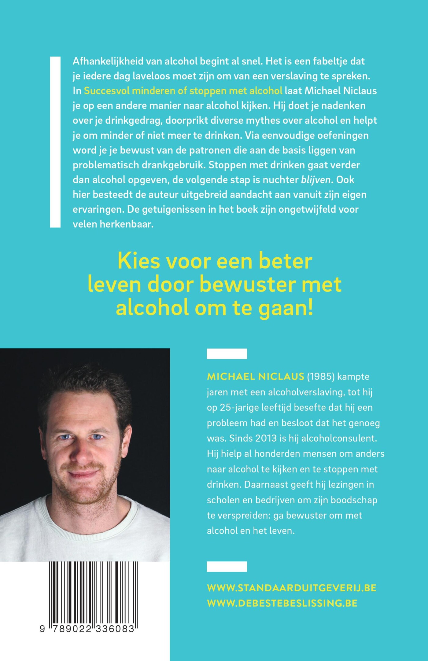 Succesvol minderen of stoppen met alcohol achterkant