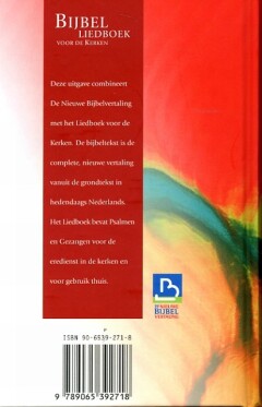 BIJBEL & LIEDBOEK, BASISEDITIE achterkant