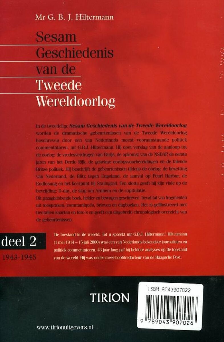 Sesam Geschiedenis van de Tweede Wereldoorlog achterkant