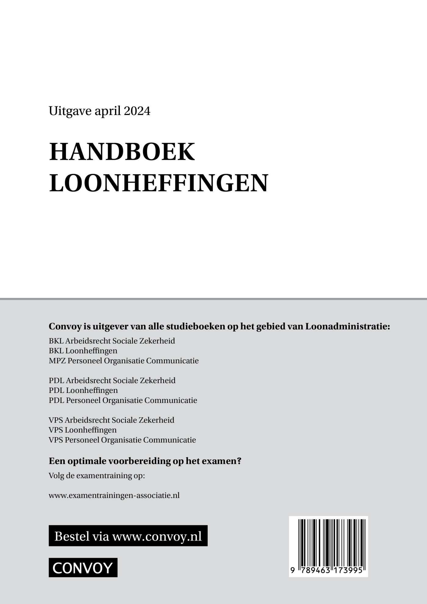Handboek Loonheffingen / 2024 achterkant