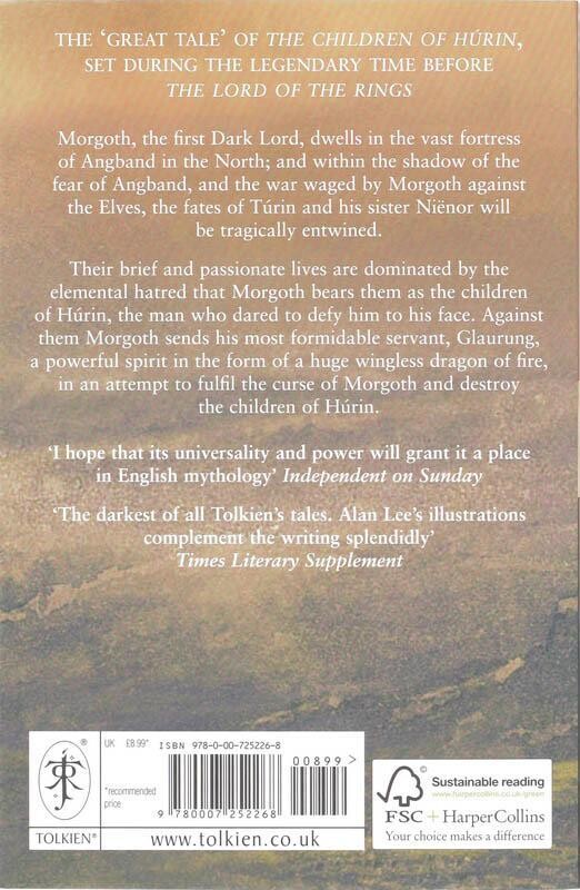 The tale of the children of Húrin achterkant