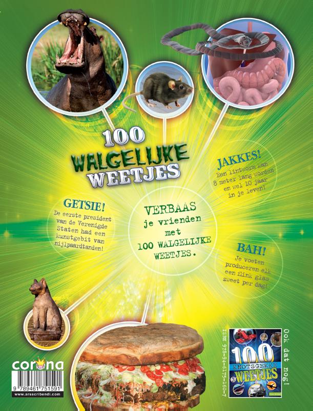 100 Weetjes - 100 Walgelijke weetjes achterkant