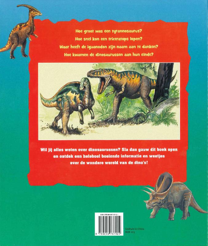 Mijn eerste boek over dinosaurussen achterkant
