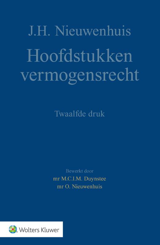 Hoofdstukken vermogensrecht