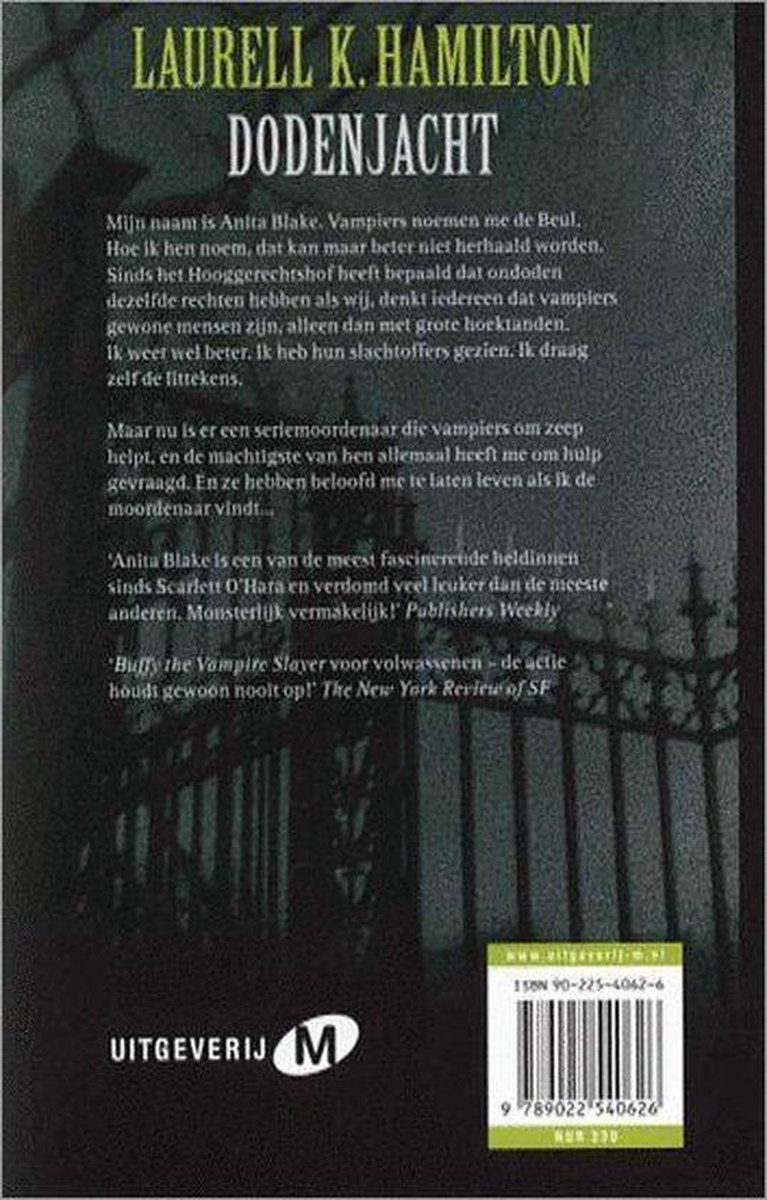 boekenbalie_9789022540626_cover Dodenjacht / Een Anita Blake roman / 1