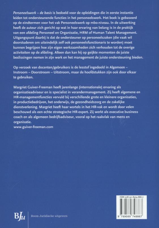 Personeelswerk, de basis achterkant