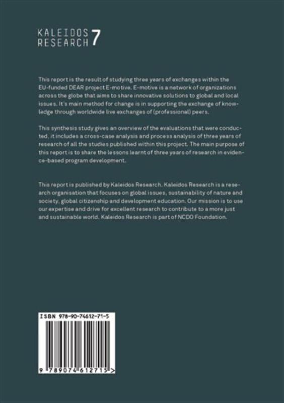 Research in evidence-based program development / Kaleidos Research / 7 achterkant