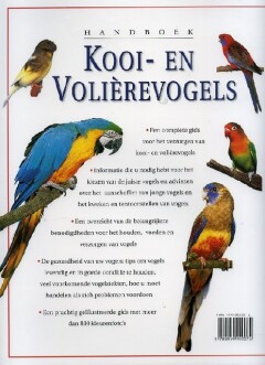 Handboek kooi- en volièrevogels achterkant
