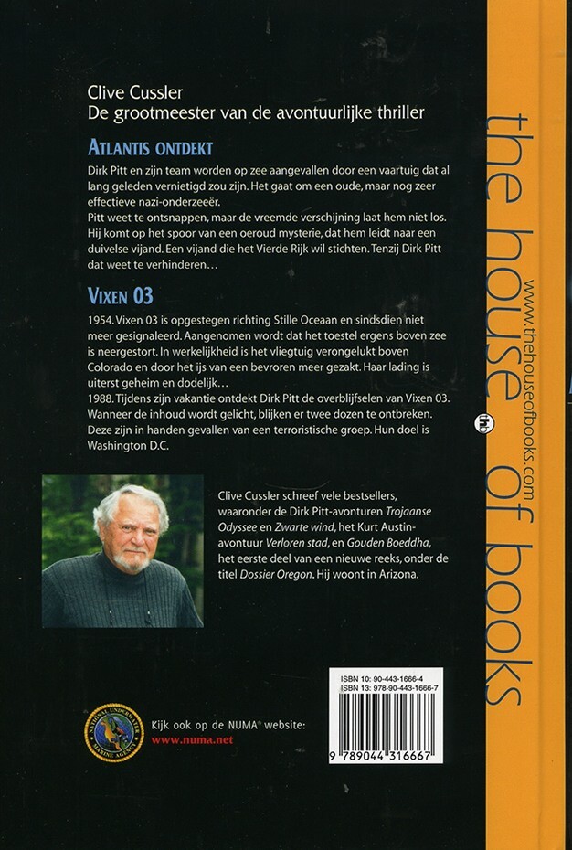 Atlantis ontdekt ; Vixen 03 / Dirk Pitt achterkant