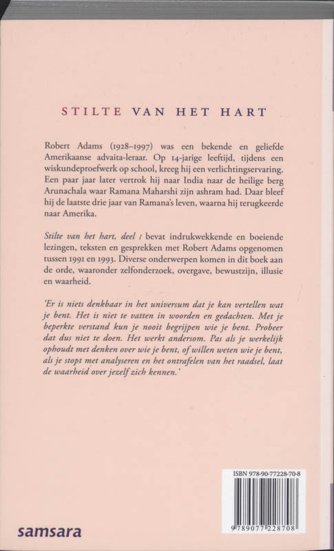 De stilte van het hart / 1 achterkant