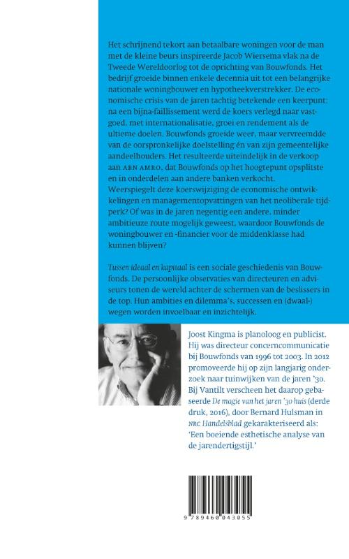 Tussen ideaal en kapitaal achterkant