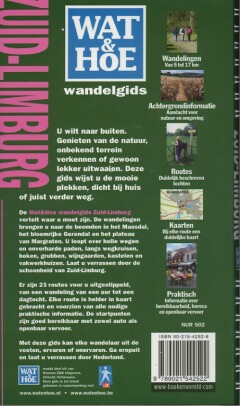 Wat & Hoe wandelgids Zuid-Limburg / Wat & Hoe wandelgids achterkant