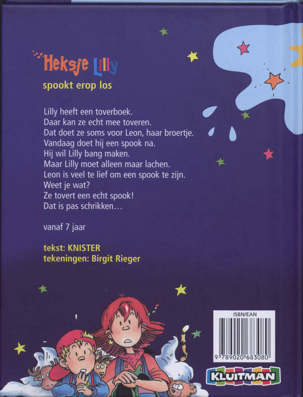 Heksje Lilly spookt erop los / Heksje Lilly achterkant