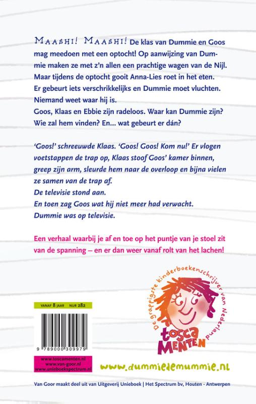 Dummie de mummie en het masker van Sebek-Ra / Dummie de mummie / 4 Dummie de mummie en het masker van Sebek-Ra / Dummie de mummie / 4 achterkant