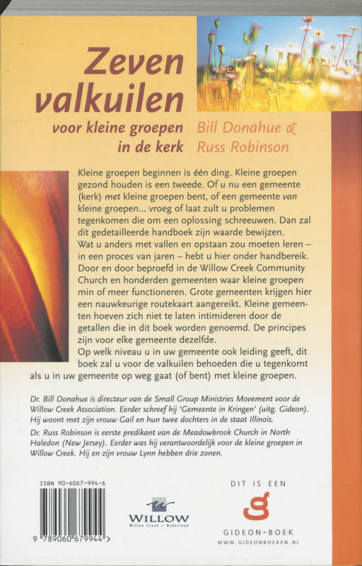 ZEVEN VALKUILEN VOOR KLEINE GROEPEN achterkant