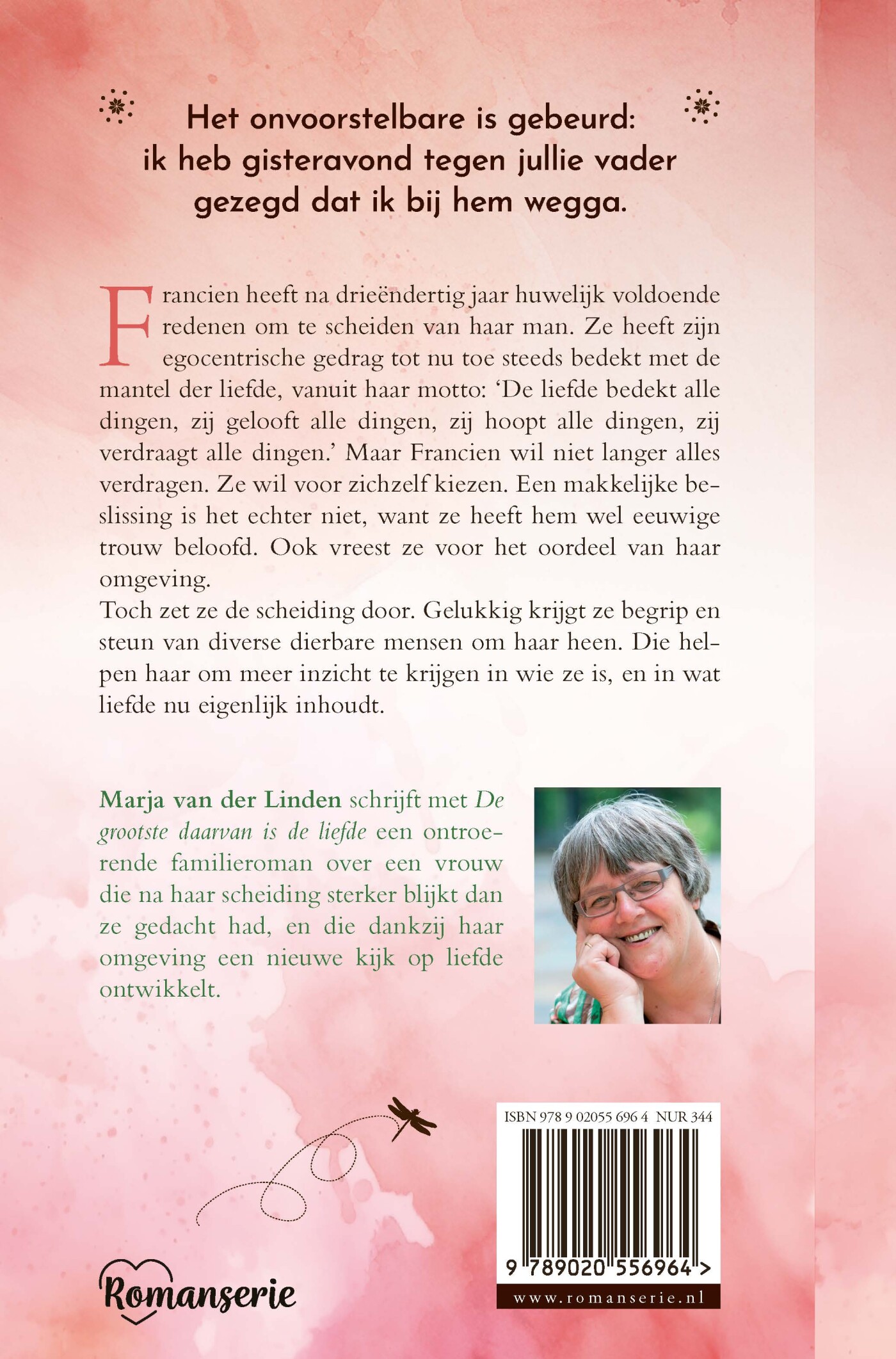 De grootste daarvan is de liefde / Romanserie achterkant