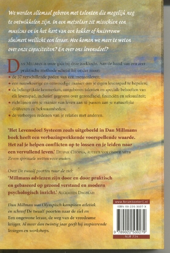 Het leven waarvoor je geboren bent achterkant