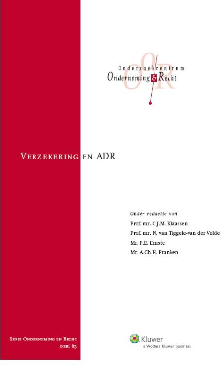 Verzekering en ADR / Onderneming en recht / 83