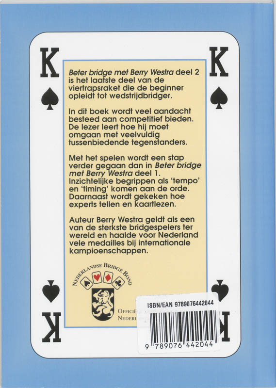 Beter bridge met Berry Westra 2 Beter bridge met Berry Westra 2 achterkant