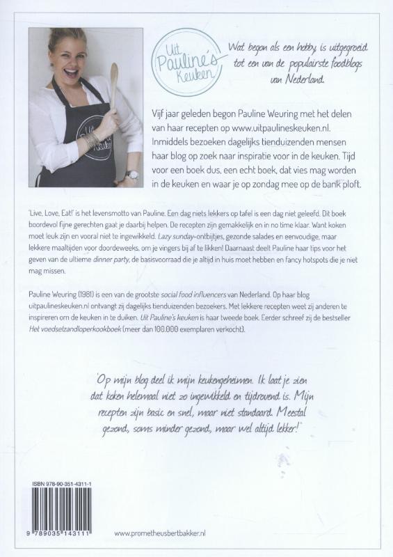 Uit Pauline's keuken Uit Pauline's keuken achterkant