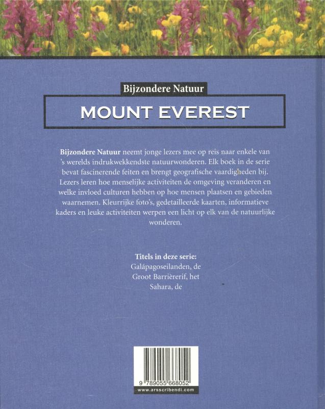 Mount Everest / Bijzondere natuur achterkant