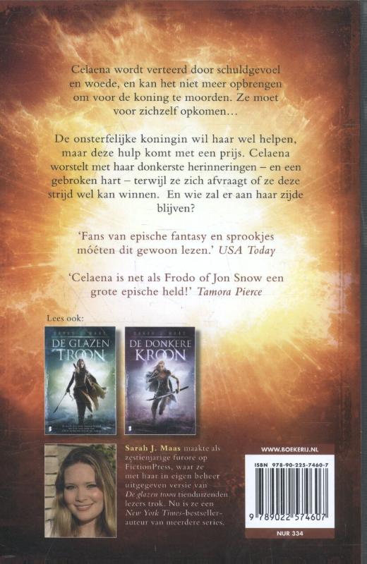 Erfgenaam van vuur / Glazen troon / 3 Erfgenaam van vuur / Glazen troon / 3 achterkant