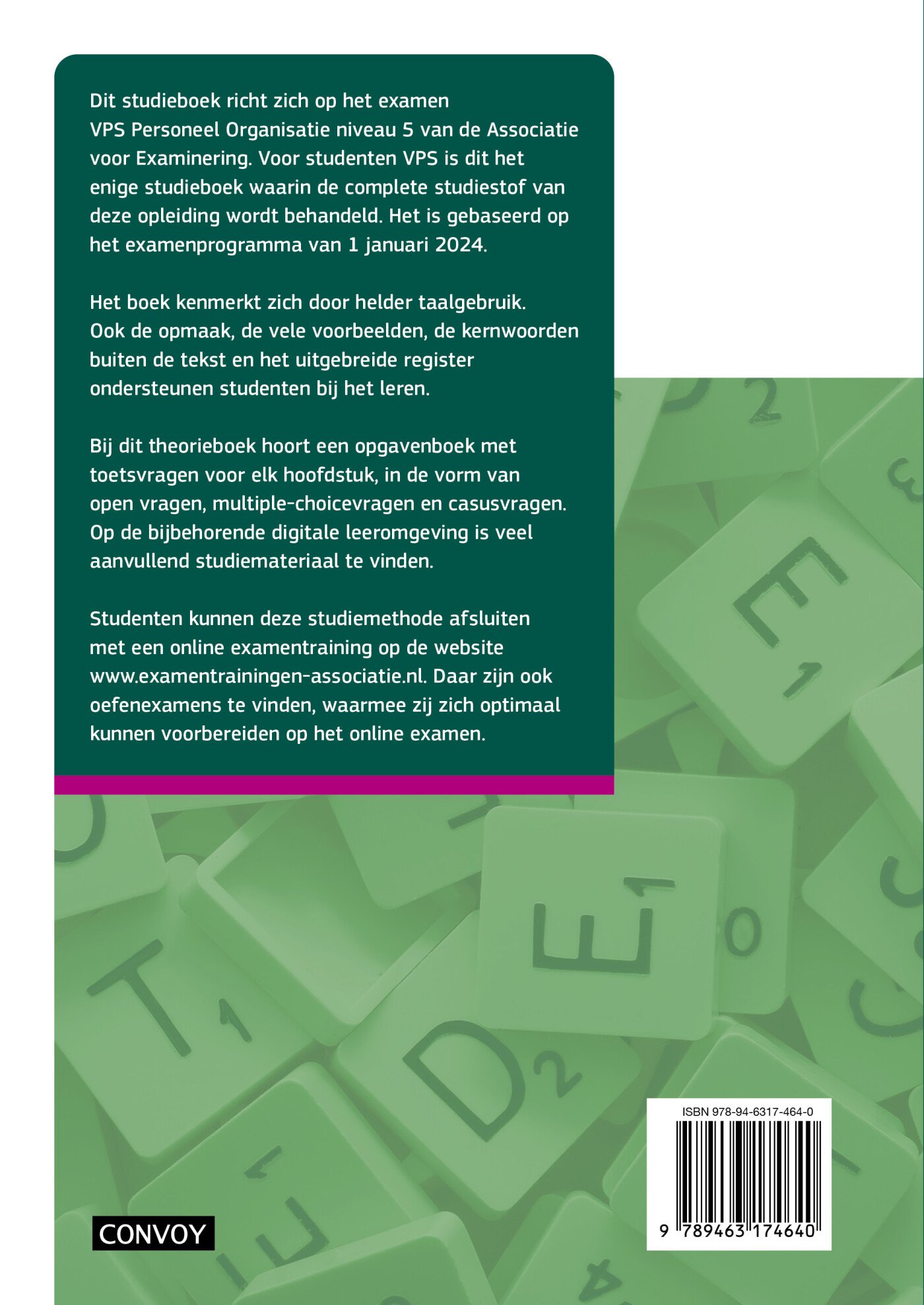 2024/2025 / VPS Personeel Organisatie / Theorieboek achterkant