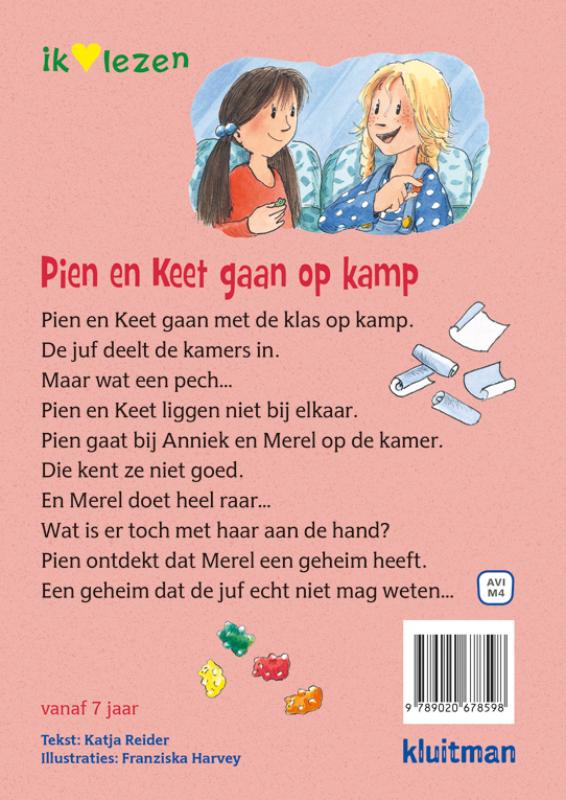 Pien en Keet gaan op kamp / Ik ♥ lezen achterkant