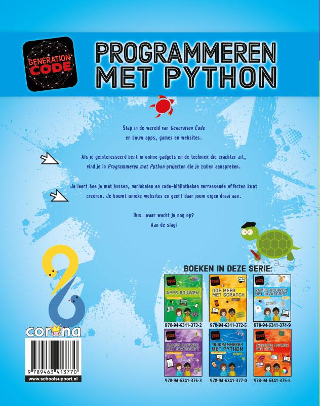 Programmeren met Python / Generation code achterkant
