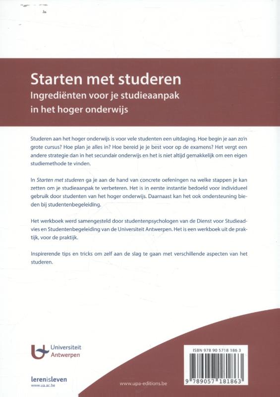 Starten met studeren achterkant