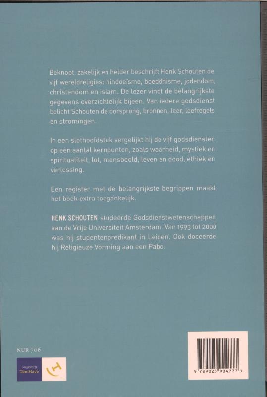 De vijf religies van de wereld De vijf religies van de wereld achterkant