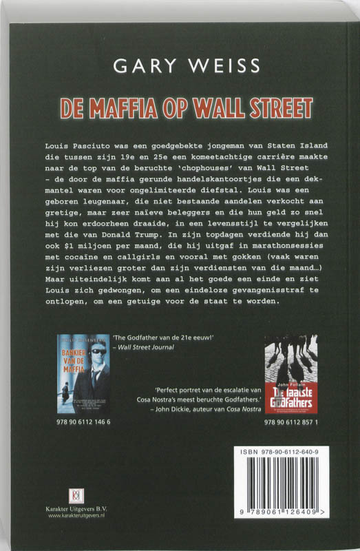 De Maffia Op Wall Street achterkant