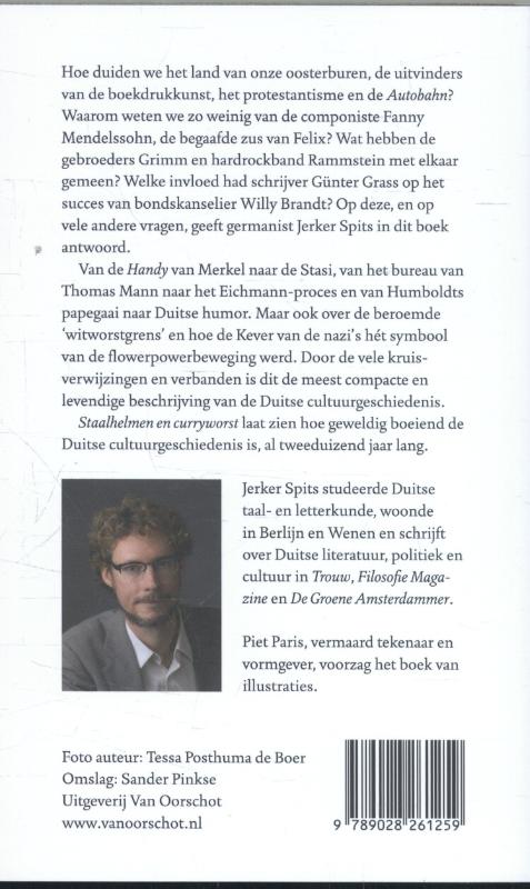 Staalhelmen en curryworst achterkant