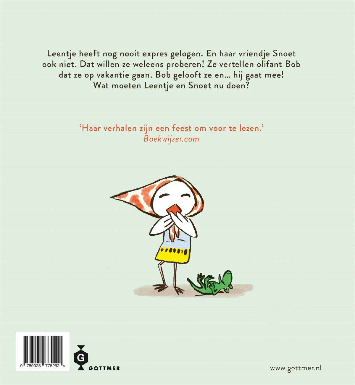 Leentje op vakantie achterkant