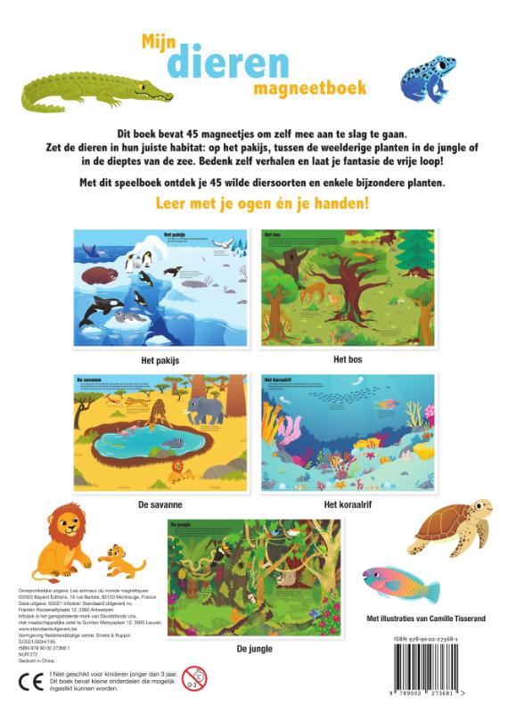 Mijn dieren magneetboek achterkant